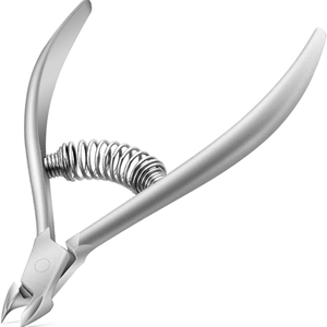Outils professionnels pour le nail art, pinces à cuticules à double ressort en acier inoxydable de haute qualité, pinces à cuticules coréennes avec boîte - Product Image 1