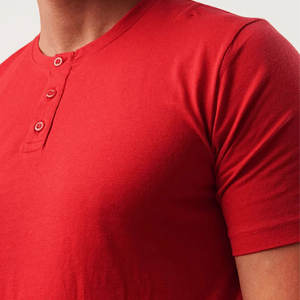 เสื้อยืดผู้ชายแขนสั้นเฮนลี่ย์เสื้อวินเทจชุดทำงานชุดทำงานแบบกระดุมคอกลมเหมาะสำหรับใช้ในชีวิตประจำวัน - Product Image 5