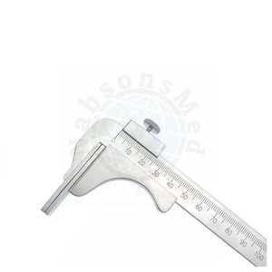 Règle d'acétabule en acier inoxydable, instrument manuel orthopédique de mesure osseuse, kit d'outils de mesure chirurgicale de précision réutilisable CE - Product Image 2