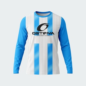 2026 High Quality Heat-Transfer Printed Full Sleeve <b>Soccer</b> Jersey Custom Colors 100% Polyester Breathable Quick Dry Front Custom - Product Image 6