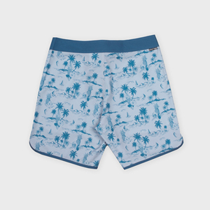 Custom <b>Men's</b> Vintage Style Canvas Swim <b>Trunks</b> With Drawstring Closure Quick Dry Waterproof Breathable & Anti UV Features - Product Image 2