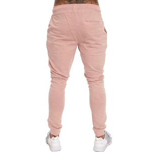 Men's Gray Sweatpants Elastic Waist Drawstring Casual Joggers With Side Pockets Breathable Knitted Cotton Pants Autumn Wear - Product Image 2