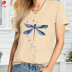 เสื้อยืดพิมพ์ลายสกรีนสำหรับผู้หญิง พรีเมียม เนื้อผ้าฝ้ายนุ่ม น้ำหนักเบา สวมใส่สบาย แฟชั่นลำลองสำหรับฤดูร้อน สไตล์สตรีท - Product Image 2