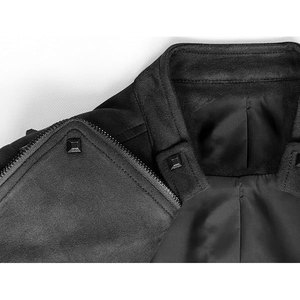 ALOZMAK Unisex Genuine Leather Biker <b>Jacket</b> Winter Waterproof Windproof Quick Dry Breathable Stand Collar Custom OEM Service - Product Image 3