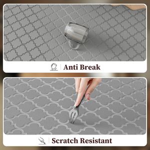 Set di 2 Tappetini Anti-Fatica per Cucina, con Bordo Ondulato, Impermeabili, in Schiuma Antiscivolo, Lavabili, Compatibili con 'Co' - Product Image 5