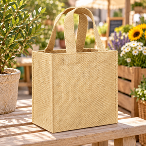 Jute Promotional Shopping Tote <b>Bag</b> for Business Giveaways Promotional Events Custom Branding Wholesale OEM ODM Manufacturer - Product Image 4