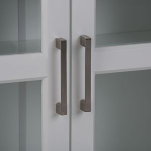 Armadio a Due Ante Bianco Puro Avington con Scomparti per Organizzazione del Soggiorno - Product Image 4