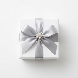 6mm 100% Polyester Silver Gray Single Face Satin Ribbon Customizable 350 Meter Roll Shrink-Resistant Luxury Gift <b>Boxes</b> Jewelry - Product Image 2