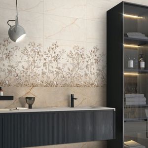 Carrelage mural en céramique blanc brillant de luxe 300x600, style minimaliste pour bureaux d'entreprise haut de gamme et projets d'aménagement intérieur commercial - Product Image 3
