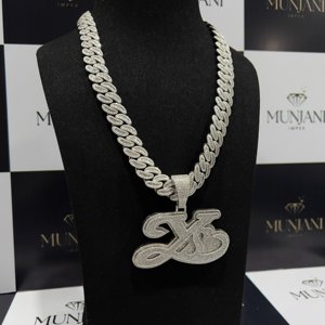 สร้อยคอแบบ Cuban Link ประดับเพชรทรงกลมเจียระไนแบบ Brilliant Cut ได้รับการรับรองจาก IGI เงินแท้ S925 สไตล์ฮิปฮอป สำหรับผู้ชาย เหมาะสำหรับงานปาร์ตี้ - Product Image 2