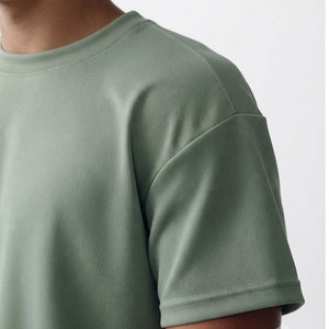 Customizable Packaging Men's Oversized Gym <b>T</b>-<b>Shirt</b> Plain Dyed Solid Color Pattern Anti Odor Lightweight Eco Friendly <b>T</b>-<b>Shirt</b> - Product Image 4
