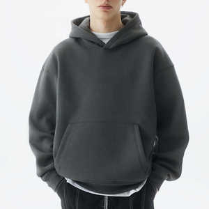 เสื้อฮู้ดดี้ปักลายวินเทจสำหรับผู้ชาย ผ้าคอตตอนหนานุ่ม สไตล์สตรีทแวร์  รับสกรีนโลโก้  ทรงโอเวอร์ไซส์ ผ้าฟลีซ - Product Image 2