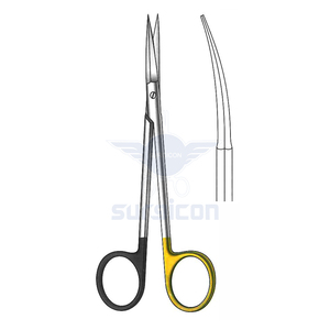 Ciseaux chirurgicaux Peck-Joseph 14 cm / 5-1/2 pouces, lame incurvée aiguisée, dentelée, Super Cut TC, acier inoxydable de qualité supérieure - Product Image 1