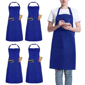 Uniformes de serveur et uniformes de restaurant personnalisés, tablier réglable avec 2 poches, tablier unisexe, uniforme de travail de cuisine - Product Image 3