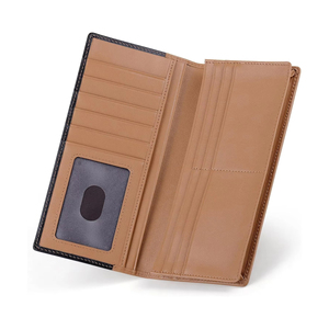 Genuine Leather <b>Wallet</b> for Men Long <b>Wallet</b> for Men Women Leather Leather Long Coin Purse <b>Card</b> <b>Holder</b> with Belt. - Product Image 6