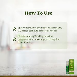 GREELUX GL01 Spray Bucal Herbal de Menta Fresca, Cuidado Bucal Instantáneo, Extracto Natural, Tamaño de Bolsillo Portátil, Larga Duración - Product Image 6