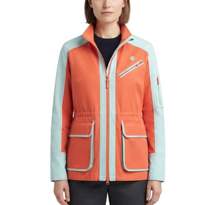 Simple <b>Women</b> <b>Utility</b> <b>Jacket</b> Long Sleeve Front Zip <b>Jacket</b> With Chest Pockets Comfortable Fit For Outdoor Styling And Daily Wear - Product Image 1