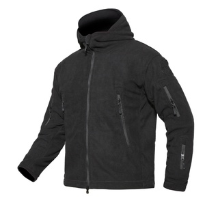 Warm Fleece Fabric Camouflage Reflective Hunting <b>Jacket</b> Soft Shell Fleece Lined And Water Resistant <b>Camo</b> Hooded Coat - Product Image 3