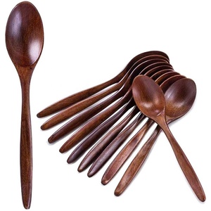 New Mango <b>Wood</b> <b>Salad</b> <b>Server</b> Hands Spoon Dinnerware Spoon Reusable <b>Wood</b> Elegant Cutlery Set for Kitchen - Product Image 1