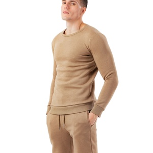 Chándal de algodón de alta calidad unisex, 6XL Conjunto de pijama de invierno, Jersey sólido de cuello redondo de dos piezas personalizado, sudadera bordada nueva - Product Image 3