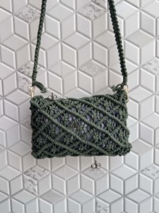 Bolsas de paja de playa de verano de ganchillo bohemio hecho a mano nuevo diseñador mujeres hombro Sling Bag mar hierba bolsa cuadrada - Product Image 5