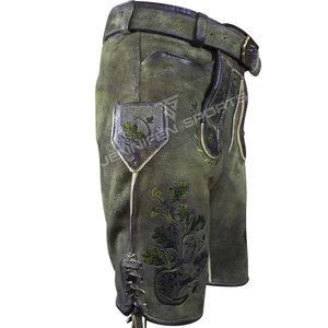 Pantalones Cortos de Cuero de Ante Bávaro para Hombre, de la Mejor Calidad, Personalizados, Tradicionales Alemanes, Lederhosen, Sólidos, Casuales, de Secado Rápido - Product Image 5