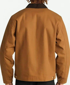 Veste en toile moderne pour homme, avec logo frontal, écologique, séchage rapide, respirante, couleurs et tailles personnalisables, pour un style urbain quotidien - Product Image 3