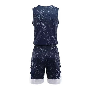 Ensemble Maillot et Short de Basketball Personnalisé Grande Taille Imprimé Haute Qualité – Tenue de Sport Respirante Sans Manches - Product Image 3