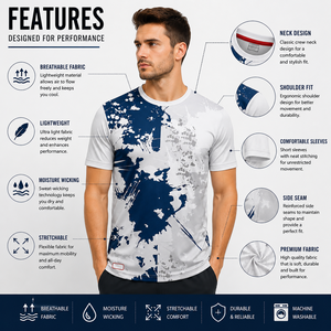 T-shirt homme en coton et polyester 100 %, sublimation, prix bas, coupe ample, manches longues, surdimensionné, style streetwear, personnalisable. - Product Image 6