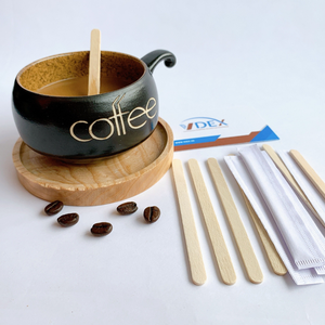 Palo de madera natural para revolver bebidas Grado alimenticio, sin químicos y sin astillas - Product Image 4