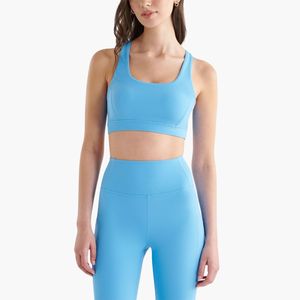 Vente flash TikTok Ensemble de yoga 2 pièces pour femmes, effet seconde peau, nylon et élasthanne de luxe, respirant, pour pilates, gym, fitness, vêtements de sport - Product Image 1
