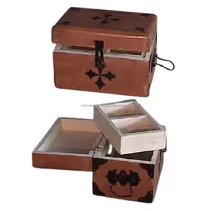 Salvadanaio intagliato in legno artigianale testato e approvato scatola intagliata in legno scatola intagliata di qualità imballata dal Design Premium