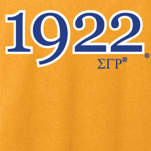T-shirt brodé personnalisé Sigma Gamma Rho 1922, année de fondation de la sororité grecque, tee-shirt décontracté en coton, vêtements universitaires, streetwear - Product Image 5