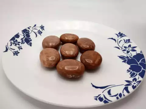 หินมูนสโตนสีน้ำตาลพีชทรงกลม ขัดเงา สำหรับรักษา บำบัด ตกแต่งบ้าน ขายส่ง - Product Image 2