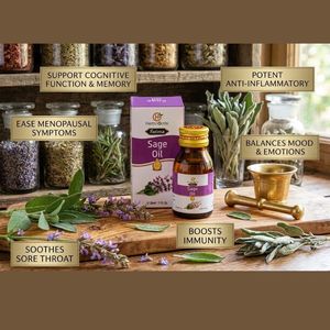 Aceite de Salvia Puro, Aceite Esencial Herbal para Formulaciones de Belleza Caseras, Mezclas para Masajes, Productos de Cuidado Personal, Botellas a Granel, OEM - Product Image 1