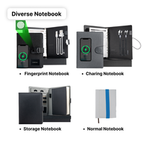 Cuadernos de composición con logotipo personalizado CARDSILK, set de regalo empresarial inalámbrico con regalo de lujo para eventos corporativos y regalos de oficina
