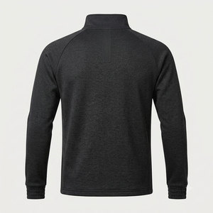 Black Color Jacket For Men's UPF 50+ Protection 4 Way Stretch Solid Color Pattern <b>Plain</b> Dyed Polyester Jacket Low Price - Product Image 2