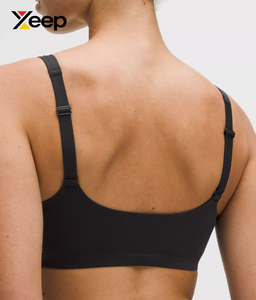 เสื้อชั้นในกีฬาโยคะคุณภาพสูงสำหรับผู้หญิง XEEP รุ่น XC-SB-144 แบบเรียบง่าย ระบายอากาศได้ดี สายปรับได้ แผ่นรองถอดออกได้ รองรับได้ดีเยี่ยม แห้งเร็ว - Product Image 4