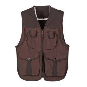 Gilet de chasse respirant pour homme, sans manches, couleur unie, multi-poches, vêtements d'extérieur, tissu polyester Oxford, saison printemps - Product Image 3