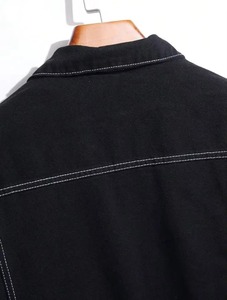 Wholesale High Quality Eco-Friendly Comfortable Men Street Casual High Demand Denim Jackets Street Wear Customised Logo & Design - Product Image 4