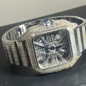 Reloj Clásico Personalizado para Hombre con Diamantes Cultivados en Laboratorio, Estilo Hip Hop, Joyería de Diamantes, Mejor Calidad, Precio al por Mayor - Product Image 1