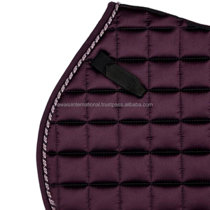 Wholesale Custom Breathable Wool Blend Saddle Pad Fleece Polyester Filling High Quality Horse Riding Dressage Jumping <b>Equestrian</b> - Product Image 2
