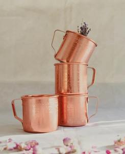 Taza de Café de Cobre Puro con Diseño de Diamantes, Modelo Moscow Mule, Precio de Mayoreo Directo de Fábrica - Product Image 5