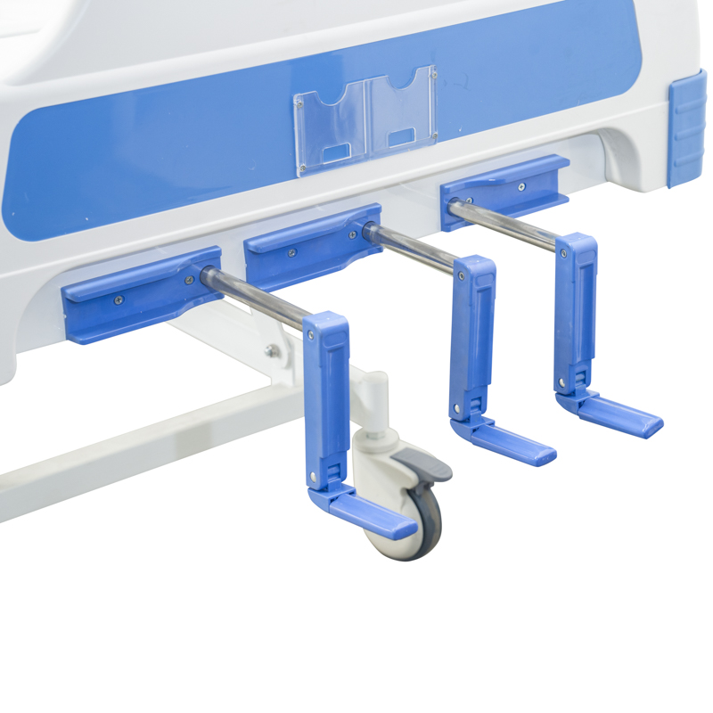 MN-MB003 Мебель для больничного ухода ABS Мобильная 3-функциональная ручная медицинская кровать на продажу с CE ISO