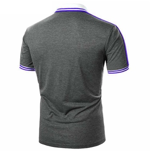 Polo personnalisé pour homme, rouge, respirant, à manches courtes, couleur unie, tricoté, décontracté - Product Image 4