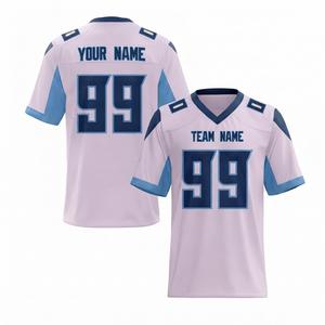 Maillot de football américain personnalisé tendance en gros, léger, respirant, sublimé, à manches courtes, pour le sport - Product Image 1