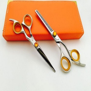 Hot Selling Stainless Steel <b>Barber</b> salon Shear & Hair Cutting Scissor Beauty Type Thinning Scissors <b>set</b> kit - Product Image 3