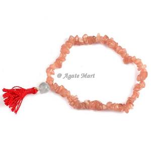 Pulsera de ágata mookita hecha a mano para mujer, elástica con cuerda elástica, abalorio de piedra natural tallada en estilo de amor, Idea de regalo - Product Image 4