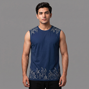 Solid Casual Washed 100% Cotton Mens Gym Body building Fitness Tank Top Quick Dry <b>Vest</b> Sport <b>Stringer</b> Sleeveless T-Shirt - Product Image 6