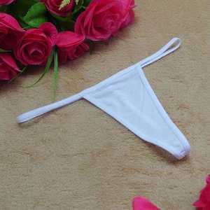 กางเกงในผู้หญิงสีแดงแบบ Thong เอวต่ำ เซ็กซี่ ไร้รอยต่อ ระบายอากาศได้ดี เป็นมิตรกับสิ่งแวดล้อม ผลิตจากไนลอนถัก สีพื้น ความหนาปกติ สำหรับผู้ใหญ่ - Product Image 4
